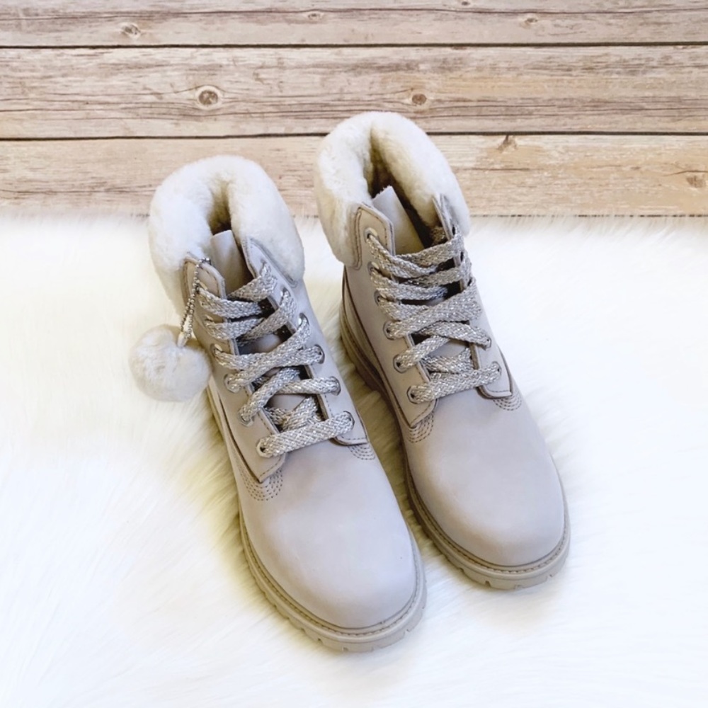 Timberland 6” Shearling Collar Waterproof Boots - Picture 3 of 8